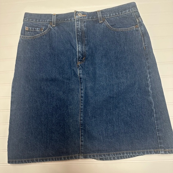 Levi's Vintage Classic Blue A-Line Denim Skirt - Picture 1 of 7